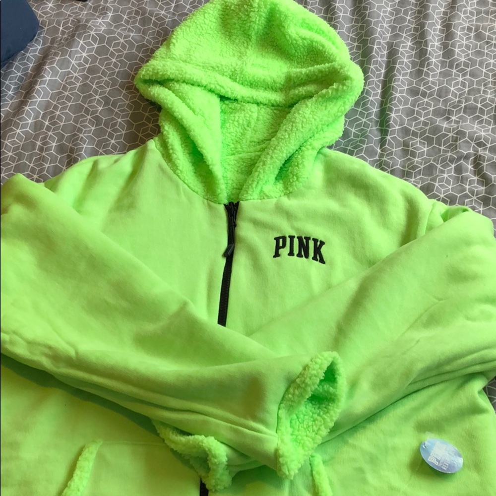 Victoria’s Secret PINK Sherpa reversible hoodie.